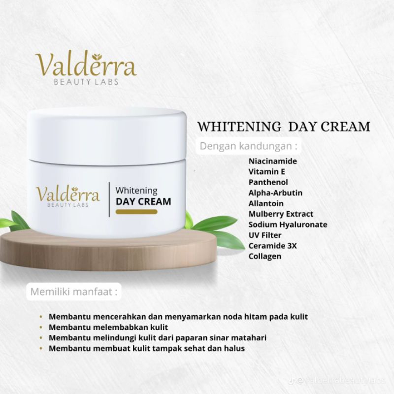 VALDERRA Day Cream -Niacinamide & Ceramide 3X
