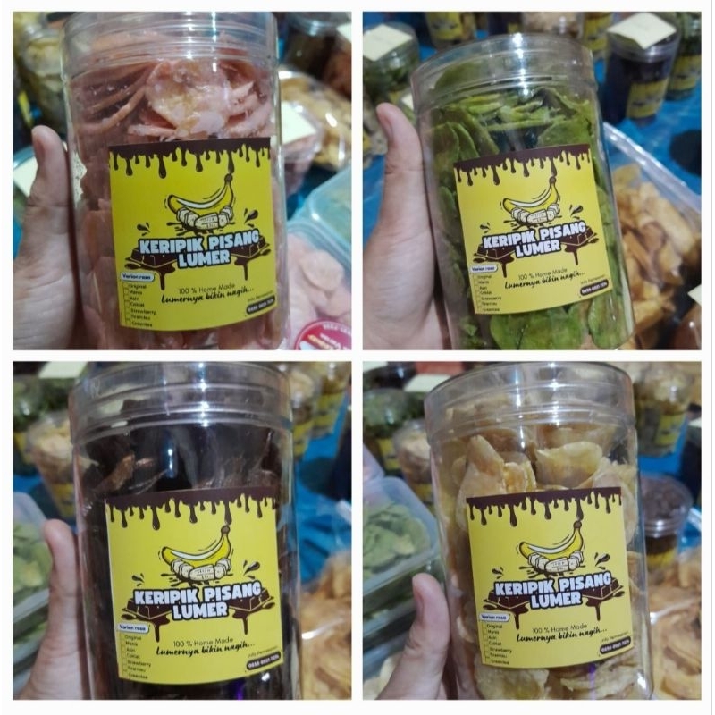 

Kirpik Pisang Coklat Lumer Toples 800ml II Kripik Pisang All Varian II Pisang Lumer II Kripik Viral