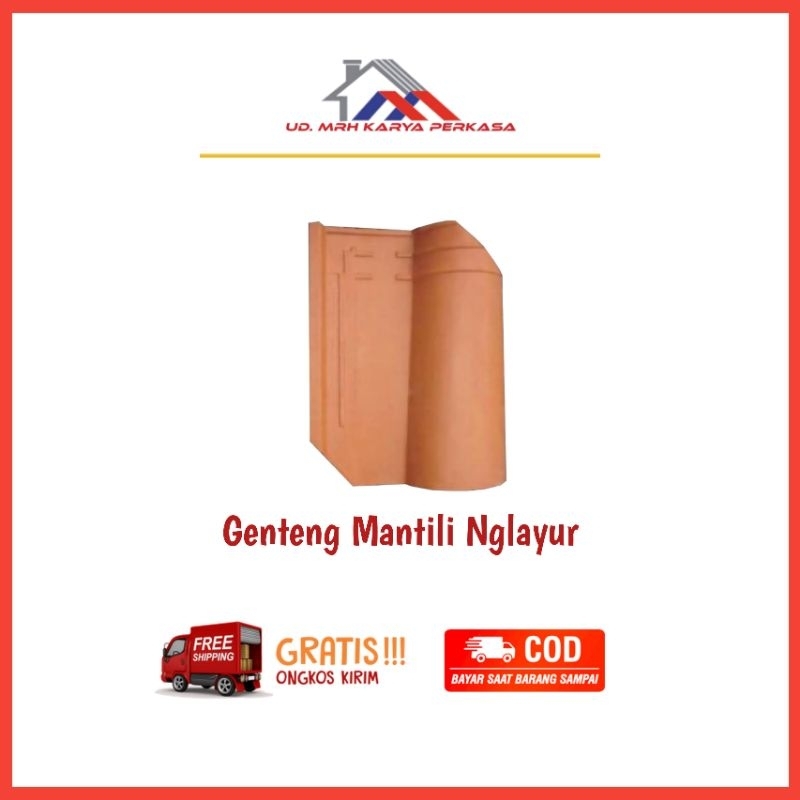 Genteng Mantili Nglayur | COD dan Gratis Ongkir Min. Pembelian 2000pcs
