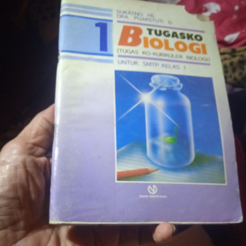 buku Tugasko Biologi untuk SMTP kelas 1, buku original jadul