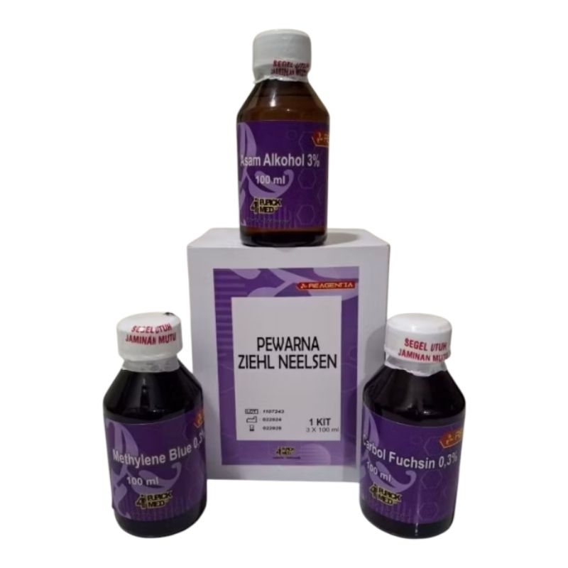 Pewarna Ziehl Neelsen / Zein Neelsen / Pemeriksaan TBC / Pewarna BTA