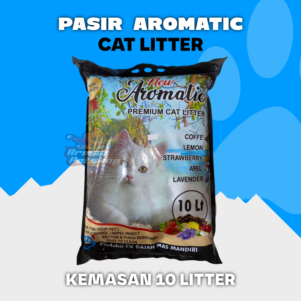 Pasir Kucing Gumpal Wangi Aromatic mi chio 10lt