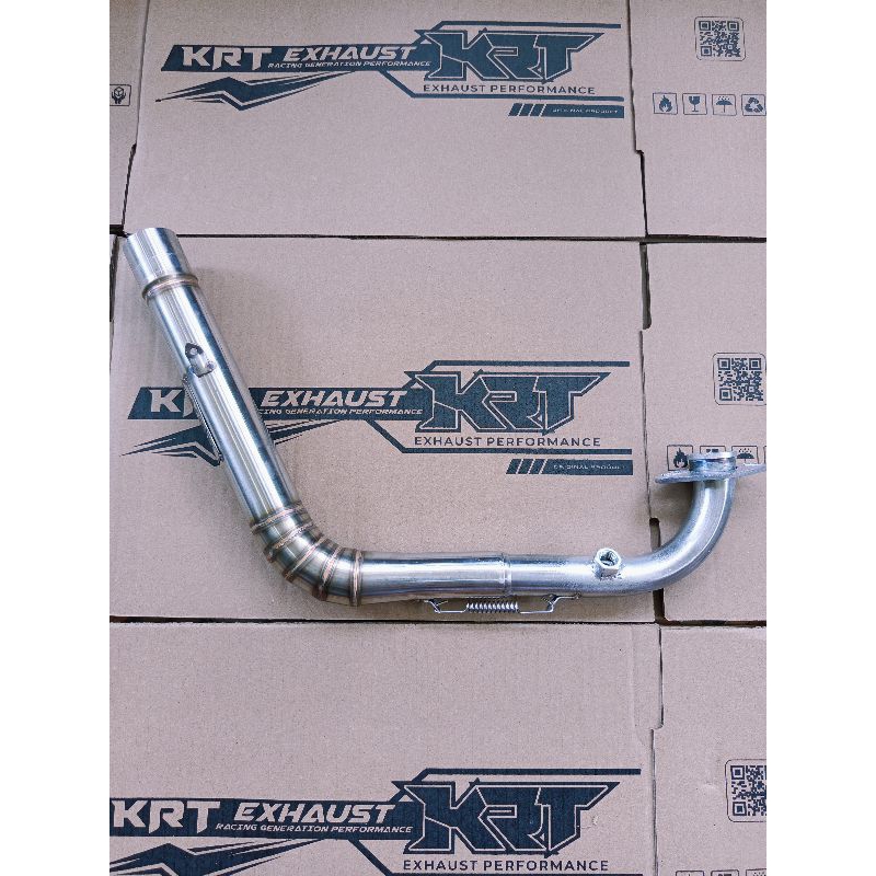 Leher Salemba Vario 160 38mm Pcx 160 Ori KRT Knalpot Racing Free Laser Nama