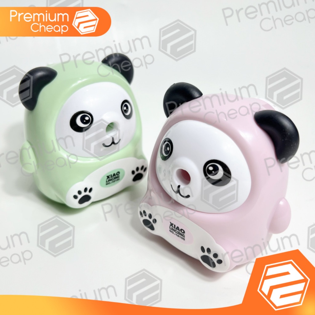 

[1 PCS] Serutan Pensil Putar Panda Serutan Meja Lucu Xiaolingjing