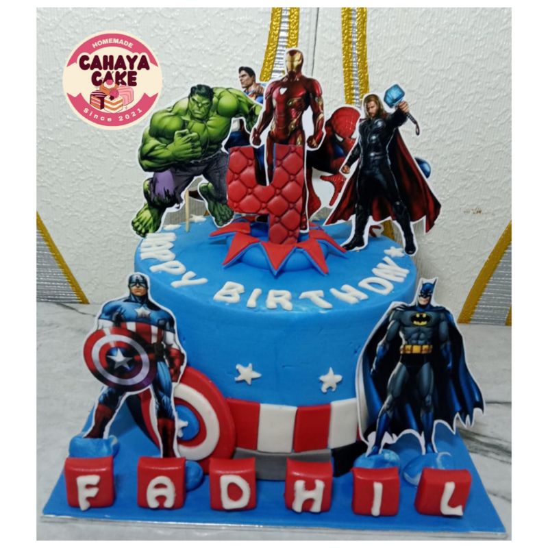 Kue Ulang Tahun Anak / Kue Ulang Tahun Karakter / Kue Ulang Tahun Avengers
