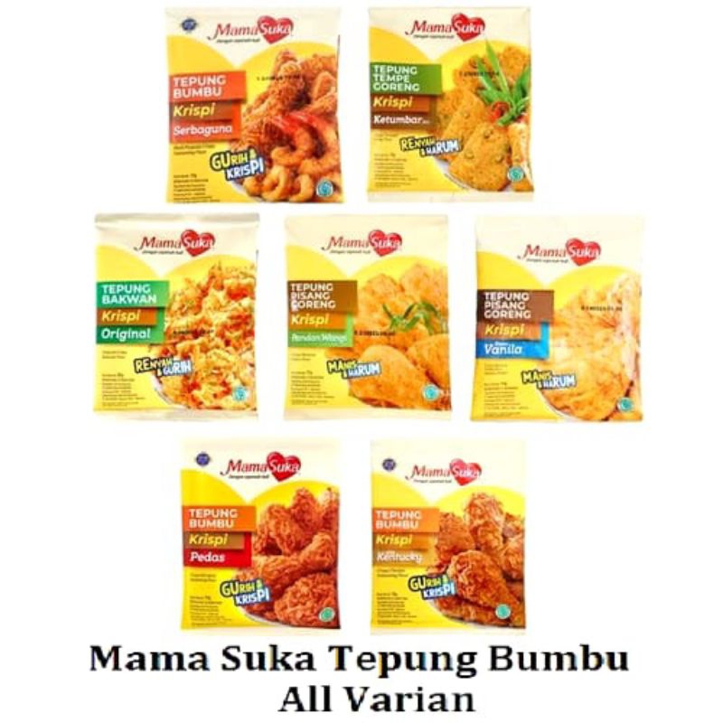 

TEPUNG BUMBU MAMASUKA 200gr UNTUK MEMASAK COD