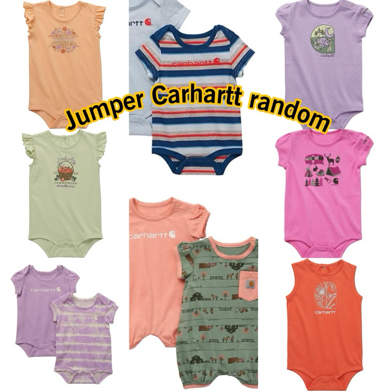 BAJU BAYI {RANDOM ANAK PEREMPUAN }JUMPER BAYI BODYSUIT KAOS ANAK 3M-24M CARHARTT ORIGINAL