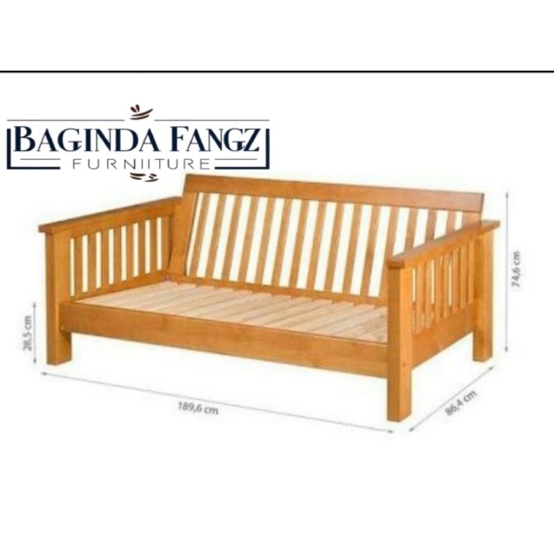 KURSI BANGKU SOFA/KURSI KAYU JATI/KURSI PANJANG TERAS/KURSI PANJANG TAMU