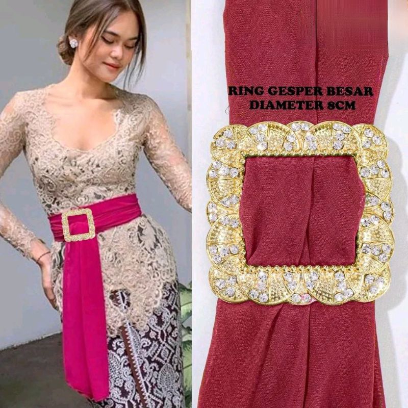 GESPER RING LILIT BAJA PREMIUM GESPER KAIN GESPER ROK LILIT SONGKET RING KAIN BELT SABUK
