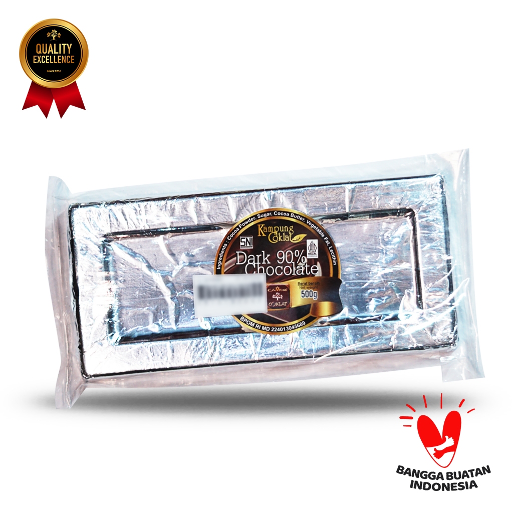 

COKELAT BLOK DARK 90% 500 GRAM - KAMPUNG COKLAT