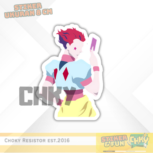 

Stiker Sticker Vinyl Laminasi Glosy HISOKA HUNTER X HUNTER Vol 2