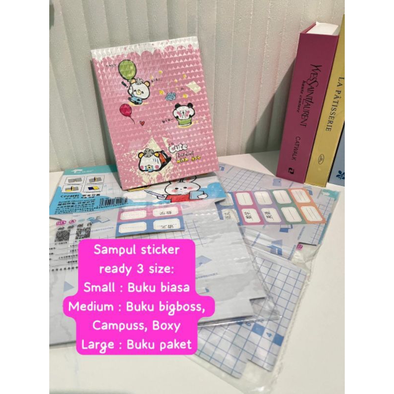 

Sampul Buku Sticker PVC / Sampul buku tulis instan / Sampul buku paket /Sampul buku bening