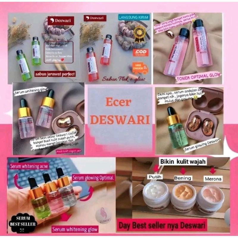 Deswari skincare ECER semua jenis kulit Deswari skincare