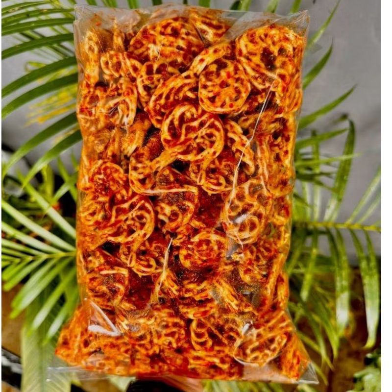 

seblak kerupuk pedo kerupuk mawar krupuk rafael pedas daun jeruk 500gram
