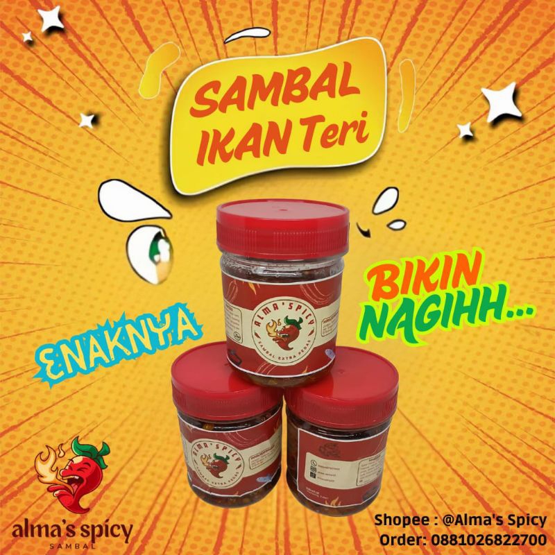 

sambal teri (100ml) Alma's Spicy sambal