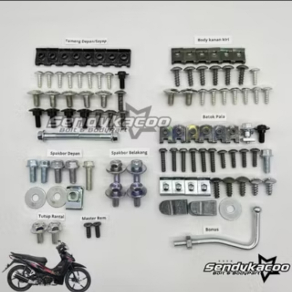 Baut Body Motor Revo Absolute Full Set / Revo Absolute Full Set
