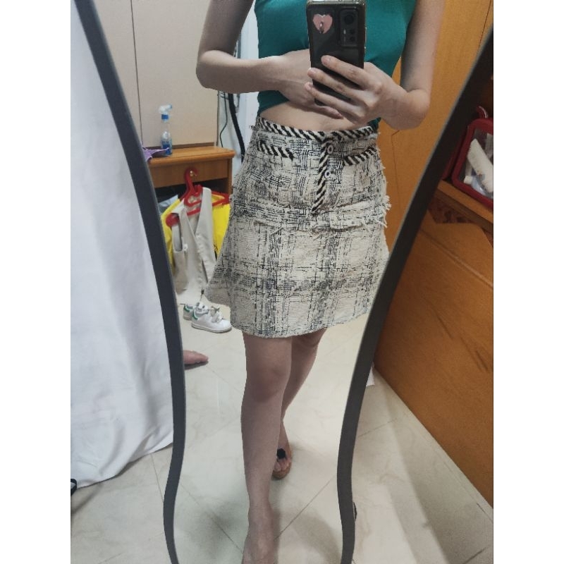 tweed skirt / rok tweed korea
