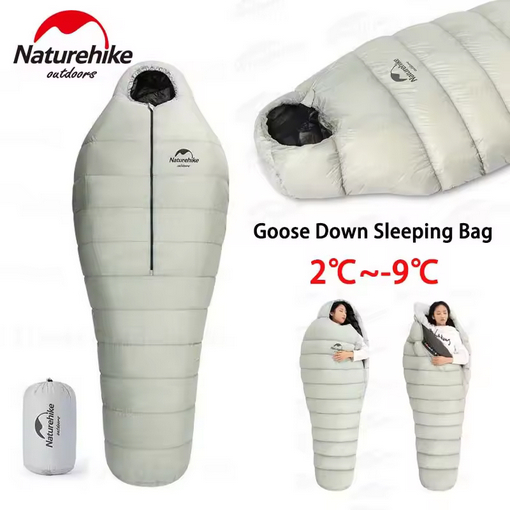 SLEEPING BAG FIREWORK 9 GOOSE DOWN NATUREHIKE NH21YD001 SELIMUT CAMPING BULU ANGSA