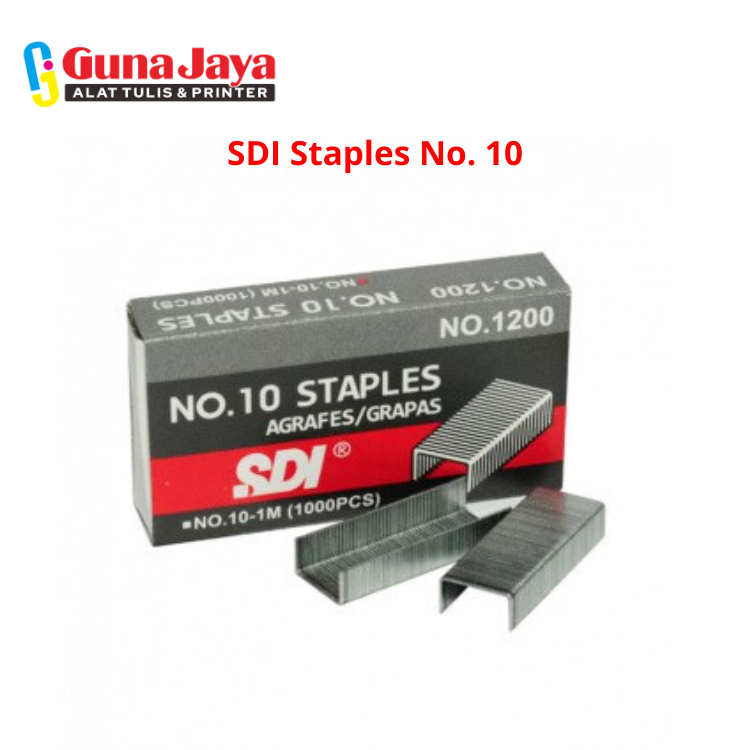 

SDI Staples No. 10 Berkualitas untuk Menyemat Kertas dengan Rapi - GunajayaATK