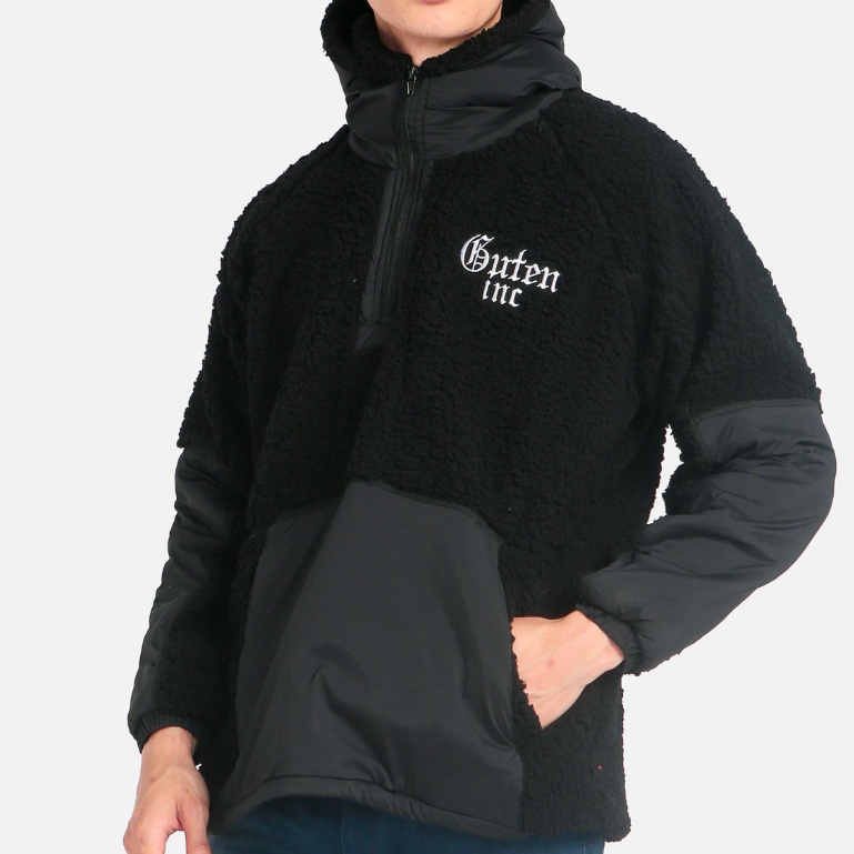 Guten Inc - Jacket Sherpa Sign Black