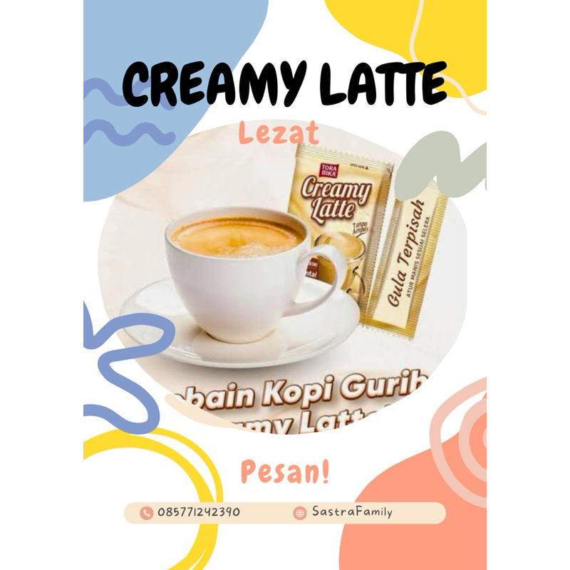 

KOPI CREAMY LATTE GULA TERPISAH
