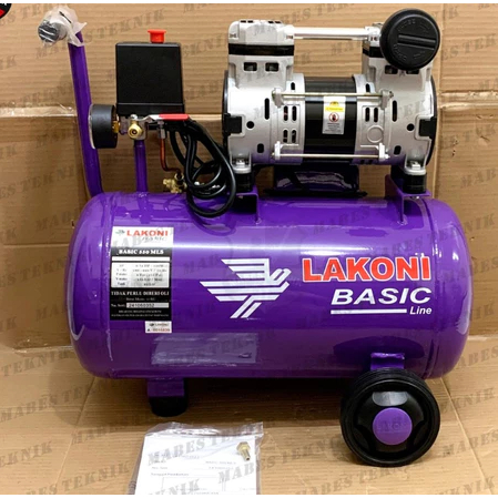 KOMPRESOR LAKONI BASIC 550 ML SERIES TERBARU SILENT TANPA OLI 25 LITER - 0,75HP 550WATT KECIL