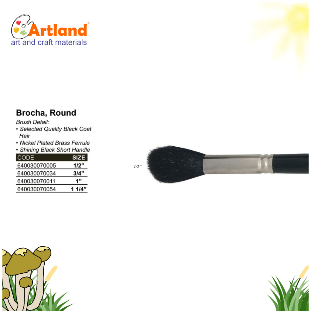 

De Goya Brocha Round – Kuas Lukis Premium Black Coat Hair