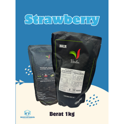 

VERLIN rasa STRAWBERRY MURAH powder drink minuman bubuk (1kg)