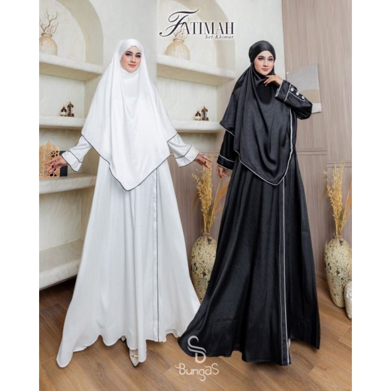 Gamis Syari Fatimah Set Khimar By Bungas