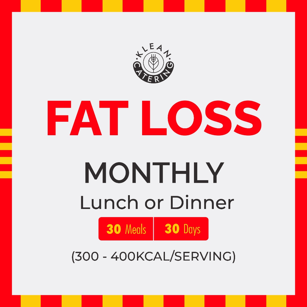 

Klean Fat Loss Diet Catering Sehat - Monthly L / D (30 Meals/30 Days)