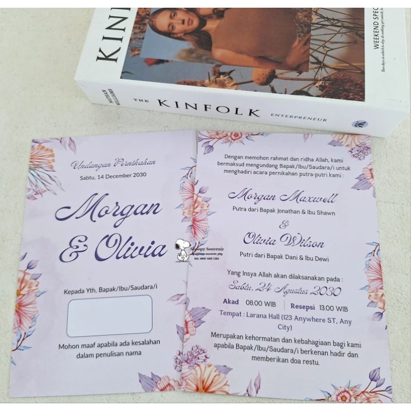 

Surat Undangan Pernikahan
