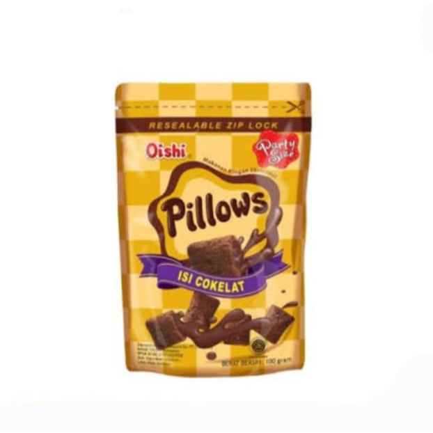

Oishi Pillows Chocolate Filled..Isi Cokelat 100gr/ Camilan