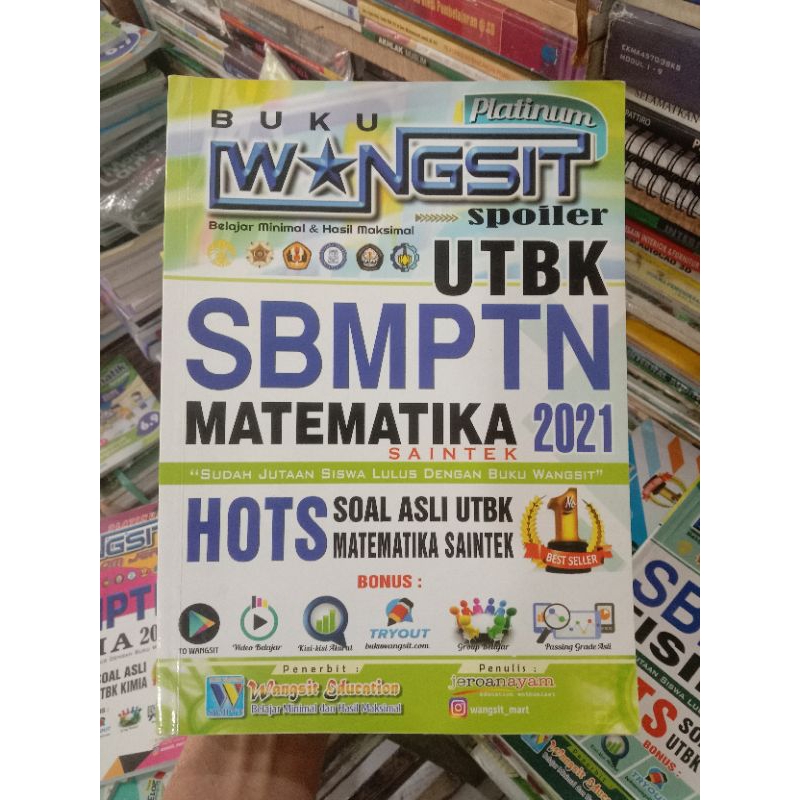 Buku Wangsit UTBK SBMPTN Matematika 2021.