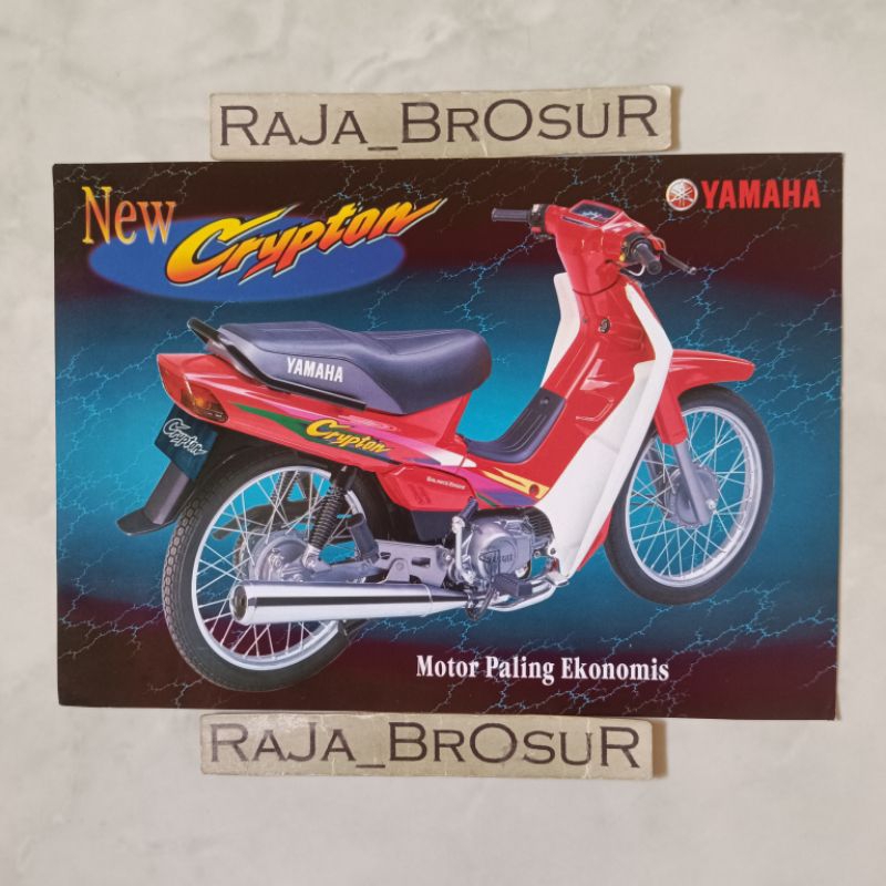 Poster brosur katalog flyer jadul lawas Yamaha Crypton 2000