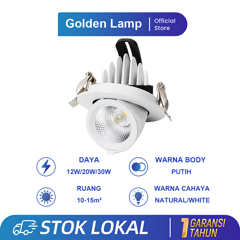 Lampu Sorot LED Downlight Lampu Keong COB Spotlight LED Spotlight LED Nose Light 12W 20W 30W