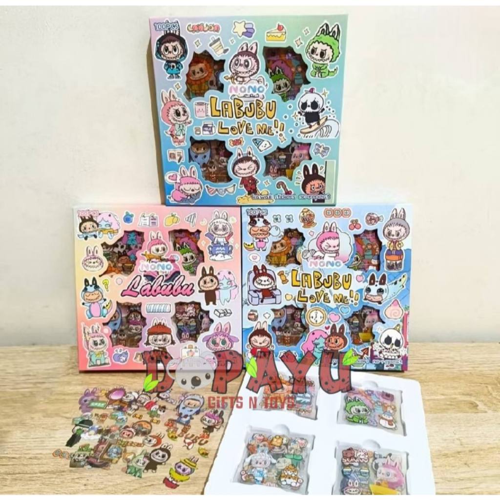 

STICKER Box Waterproof NONO Labubu ZH16 Stiker Kartun Anti Air