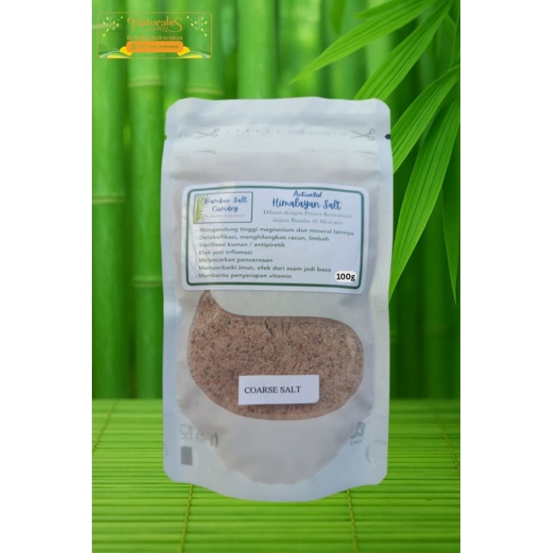

BamboSaltCiwidey|SeaSalt|GaramAktif|Coarse/Kasar|SNIStandar|100gr