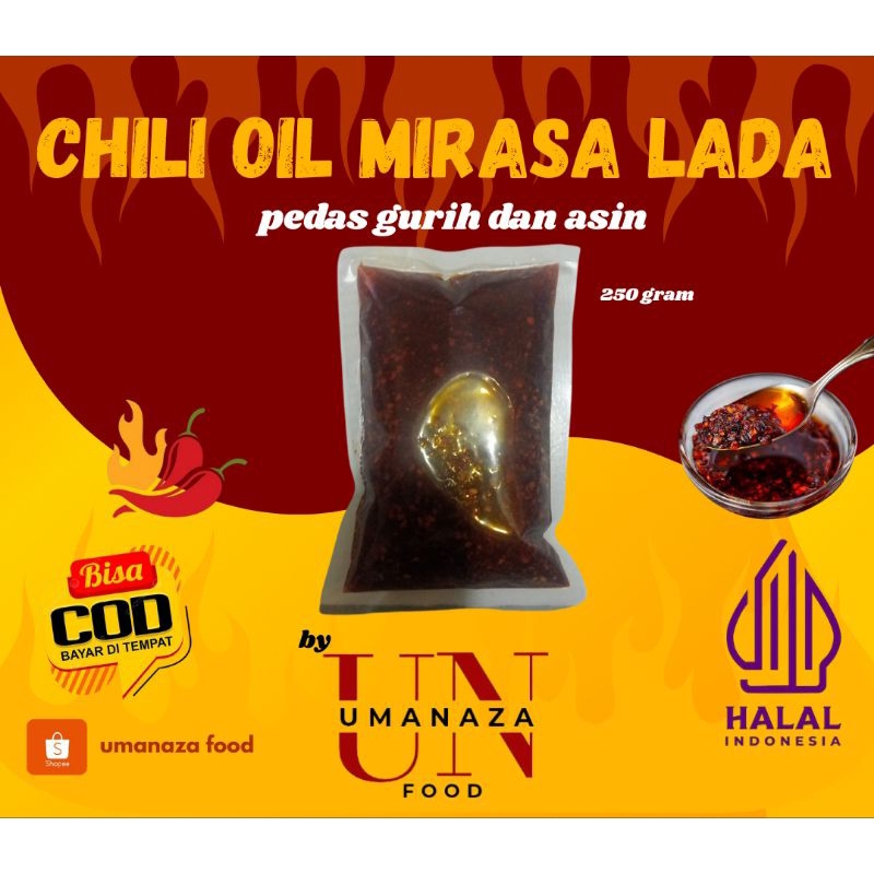

CHILI OIL/MINYAK CABAI kemasan 250 gram harga hemat