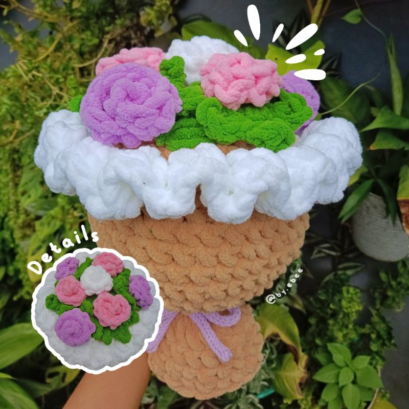 Plueshie Bouquet | Boneka Buket | Buket Rajut