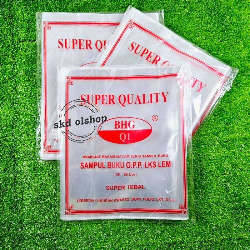 Sampul plastik Lks BHG/Sampul buku Lks opp lem/sampul buku plastik Lks