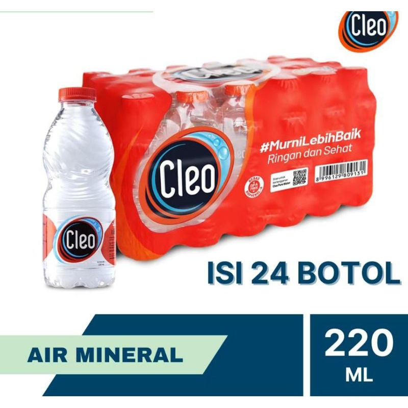 

Cleo 220ml isi 24 botol
