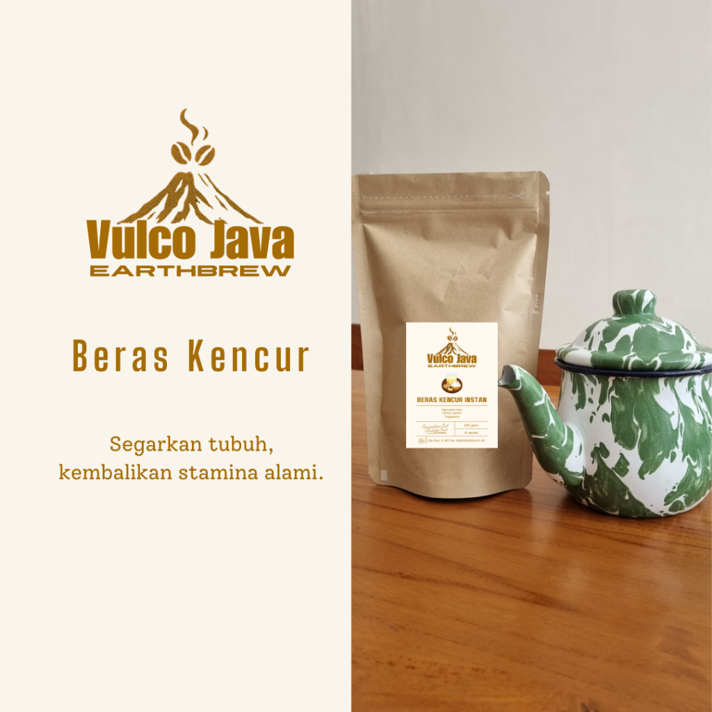 

Beras Kencur Instan Minuman Herbal - Vulco Java Earthbrew Jamu Tradisional Bubuk Siap Seduh