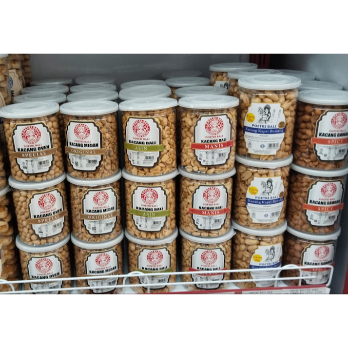 

Kacang Poetri Bali Toples 330gr - Original / Special / Asin / Spicy / Manis / Kacang Kapri Bawang