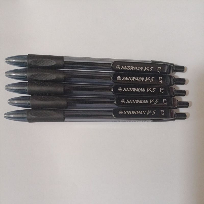 

Pulpen Snowman V-5 Black 0.7 Harga untuk 1 set isi 5pc