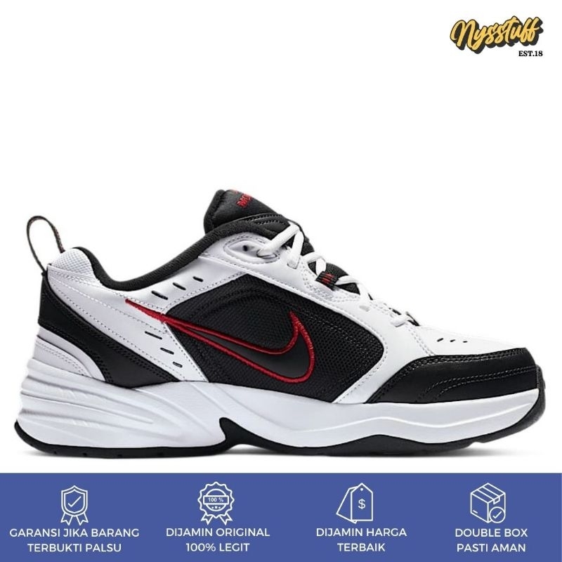 Nike Air Monarch IV White Black Red [415445-101] ORIGINAL