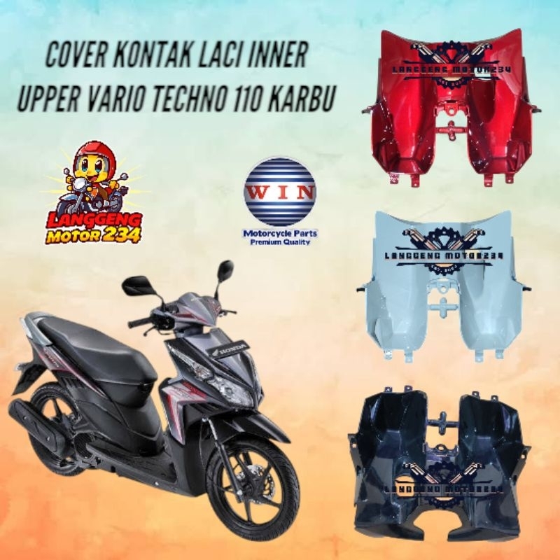 COVER KONTAK LACI INNER UPPER VARIO TECHNO 110 KARBU WIN