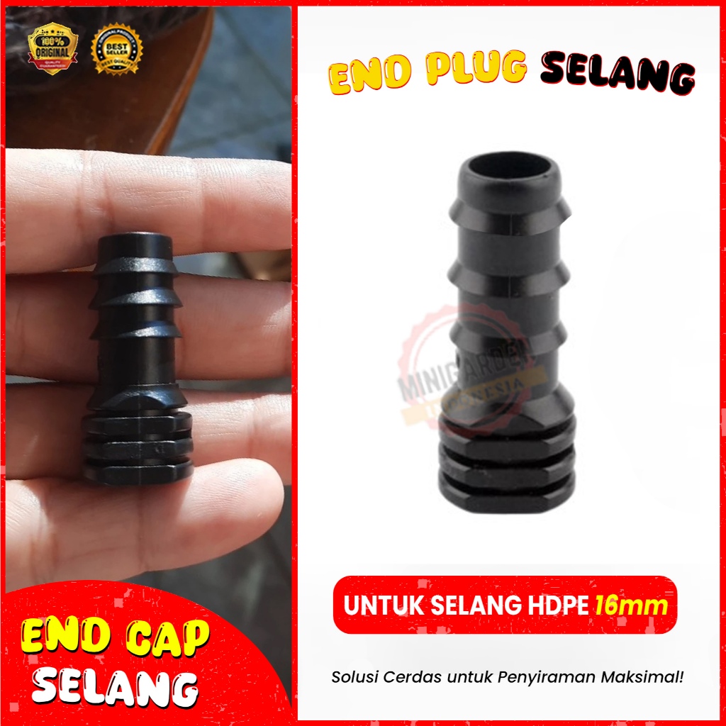END CAP 16MM end plug selang 16 mm nepel penutup ujung selang dop selang pe