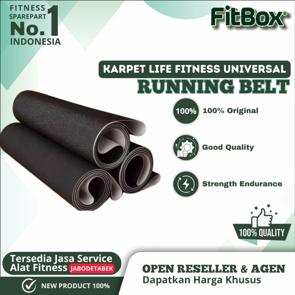 Running Belt - Karpet Treadmill Untuk Treadmill Life Fitness Universal