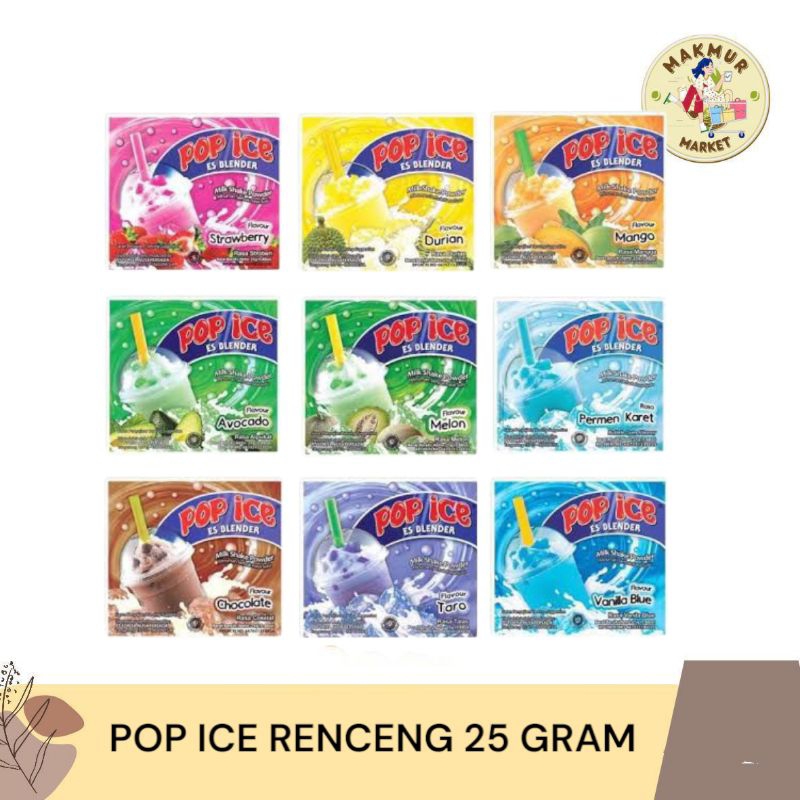 

POP ICE BLENDER ALL VARIANT 25g 10 SACHET 1 RENCENG