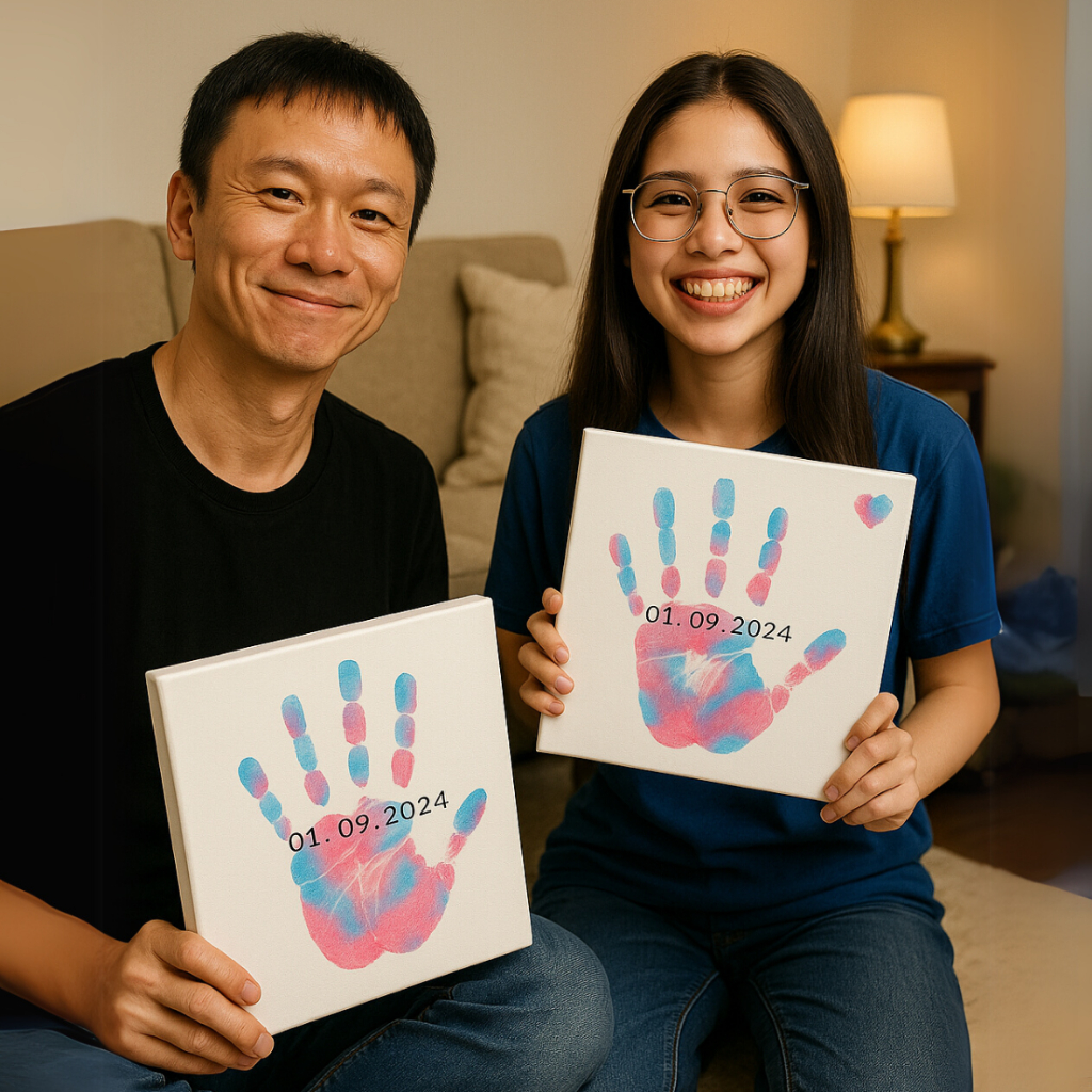 

SFO - DIY Hand Painting Kit - Paket Spesial - 1 Set Kanvas Lukis Cap Tangan Pasangan